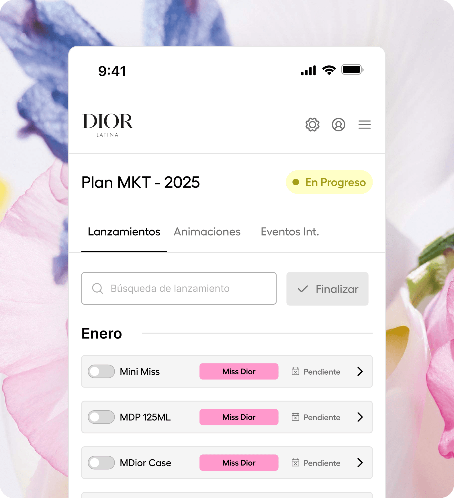 Dior intranet preview